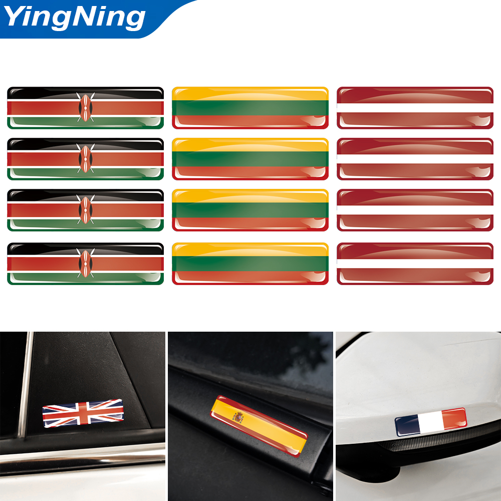 Laptop Accessories Kenya - 3D koepelvormige sticker Kenia Letland Litouwen