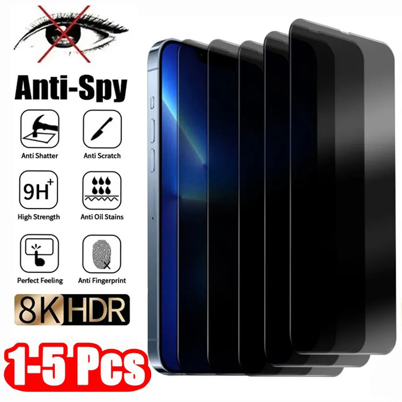 Privacy Screen Filter - 1-5 stuks privacyschermbeschermer voor iPhone 17/16/15/14Pro