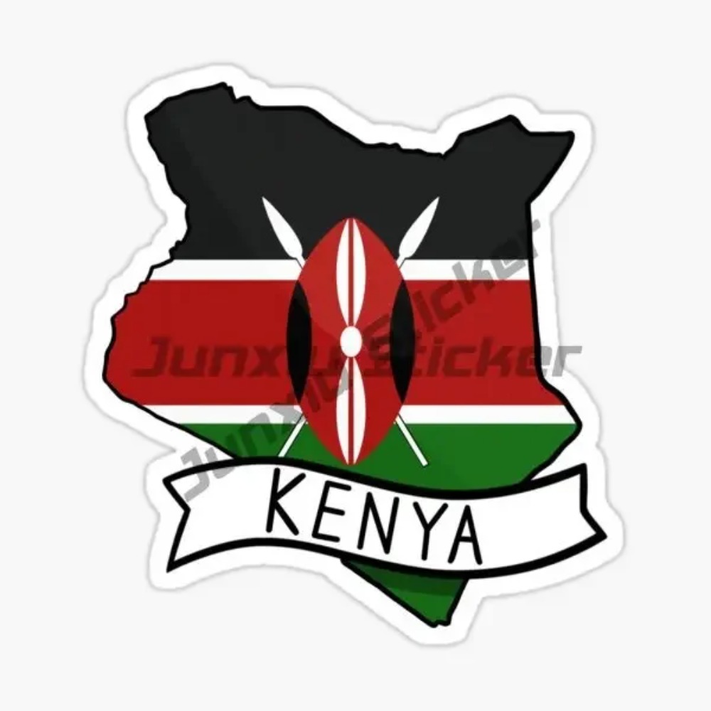 Laptop Accessories Kenya - Kenia Vlag Kaart Embleem Creatieve Sticker