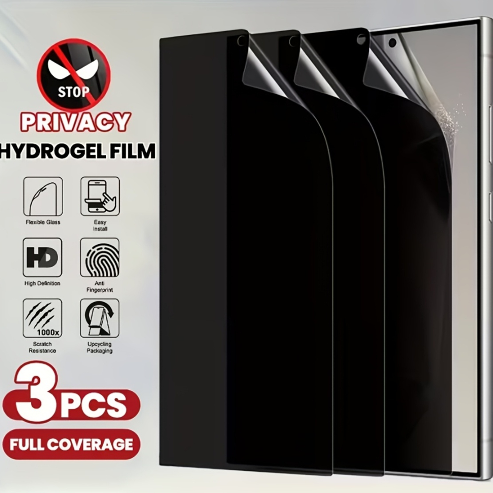 Privacy Screen Filter - 3 STKS Privacy Hydrogel Film Voor