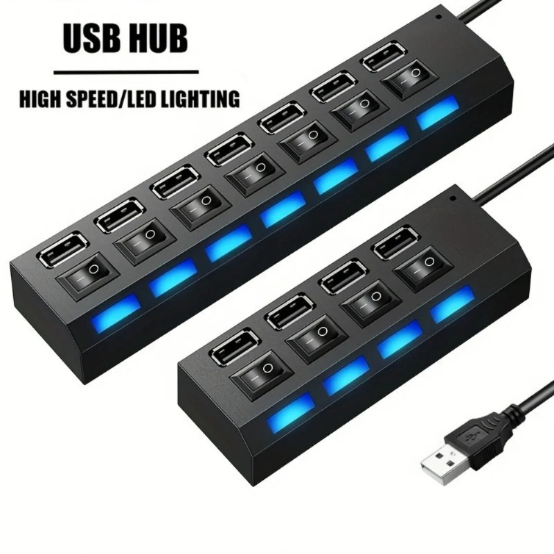 USB 2.0 Hub 4/7 Poort Splitter - Laptop Accessories Price recensie en prijs