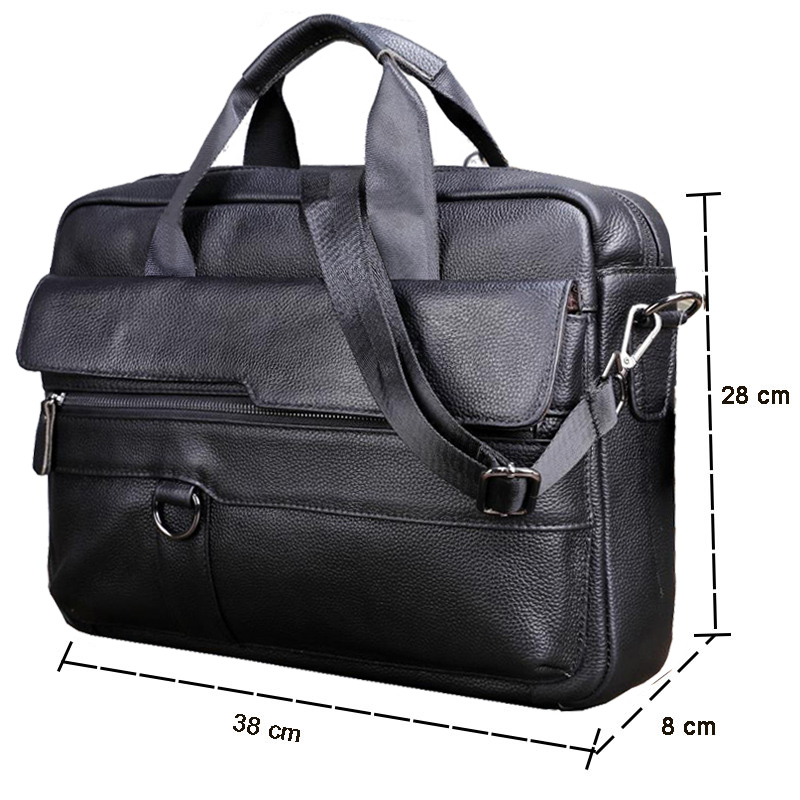 Grote Mannen Echt Lederen Hand - Laptop Accessories Travel Case recensie en prijs