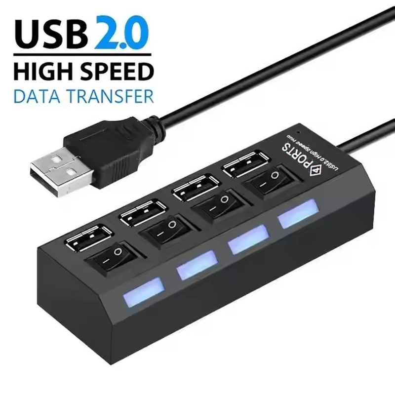 4-poorts USB 2.0 hub-uitbreidi - Laptop Accessories Computer recensie en prijs
