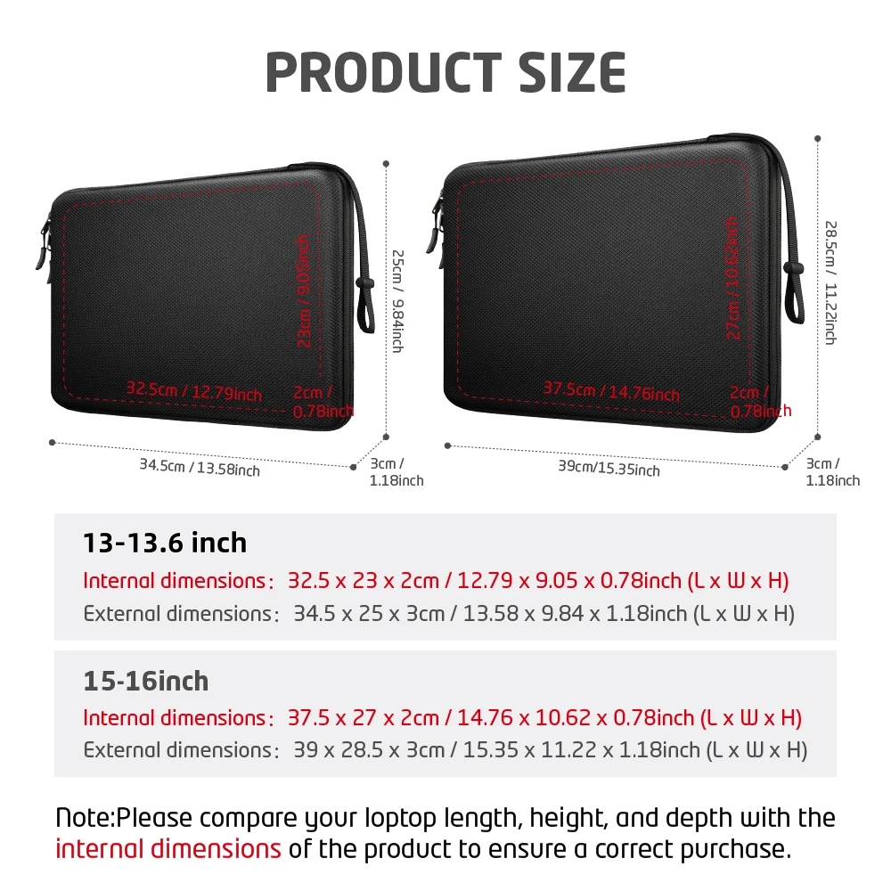 13 13.6 15 16 Laptop Sleeve Ca - Laptop Accessories Travel Case recensie en prijs