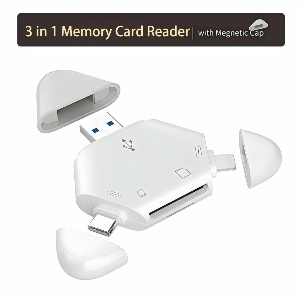 3-in-1 geheugenkaartlezer met  - Laptop Ergonomic Accessories recensie en prijs
