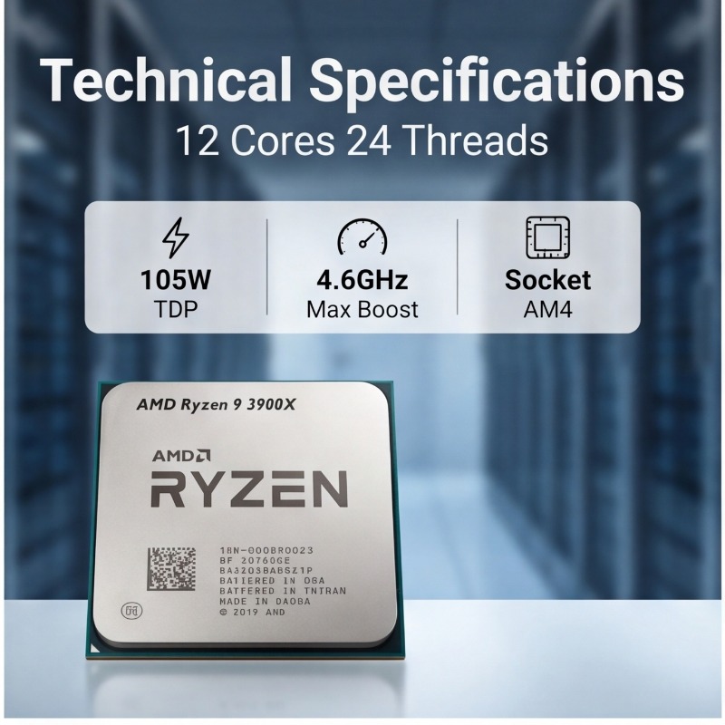 Ryzen 9 3900X AMD Desktop CPU, - Amd Cpu Ryzen 9 recensie en prijs
