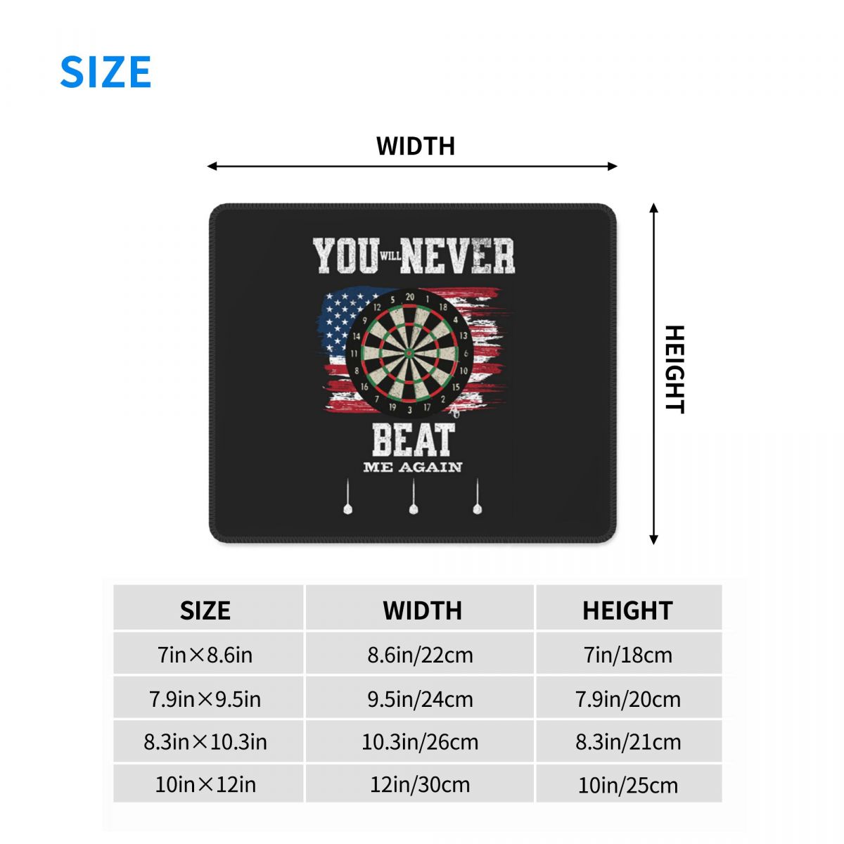 Multi-size muismat Dartbord Pi - Laptop Accessories Target recensie en prijs