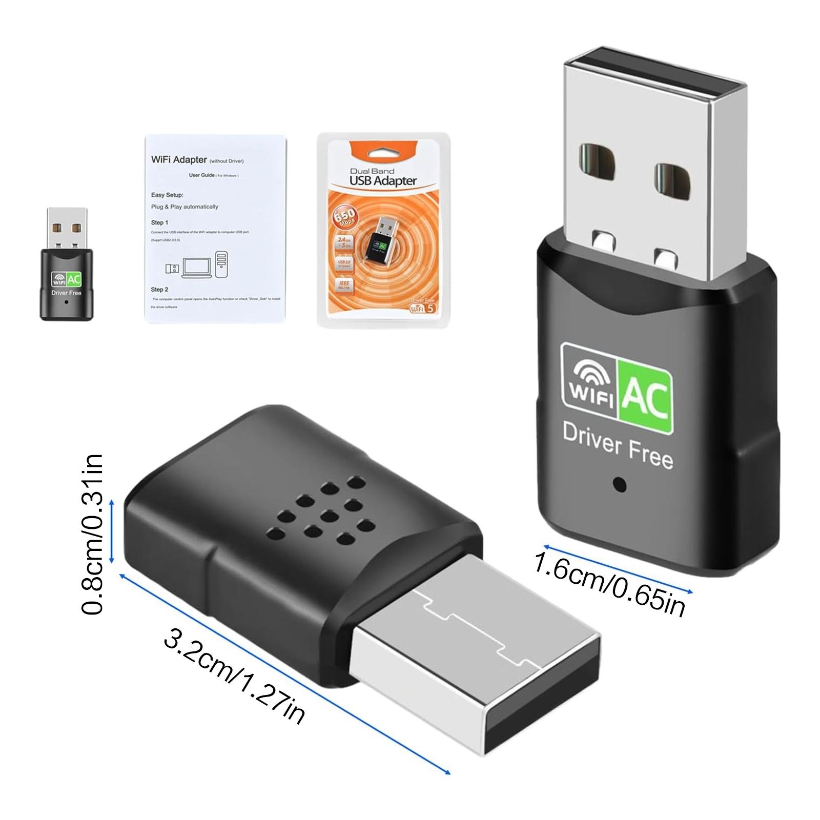 AC600 USB WiFi-adapter, dual-b - Laptop Ergonomic Accessories recensie en prijs