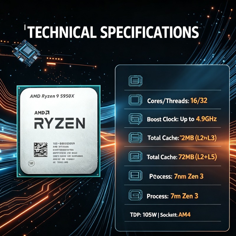 16-Core Desktop CPU AMD Ryzen  - Amd Cpu Ryzen 9 recensie en prijs